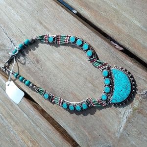 Turquoise and Sterling Silver Necklace